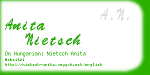 anita nietsch business card